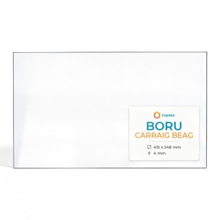 Boru CARRAIG BEAG Glass - Rectangular Panel for Wood Burning Stove