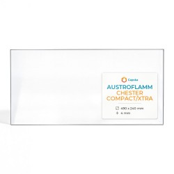 Vitre Austroflamm CHESTER COMPACT/XTRA - Verre Rectangle pour poêle à bois