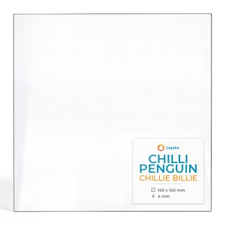 Vetro Chilli Penguin CHILLIE BILLIE - Vetro Rettangolo per stufa a legna