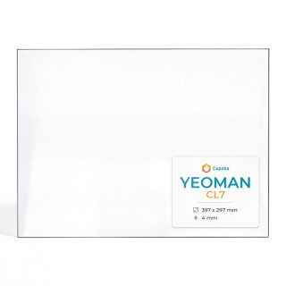 Yeoman CL7 Glas - Rechteck Kaminglas für Kaminofen