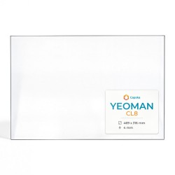Vitre Yeoman CL8 - Verre Rectangle pour poêle à bois
