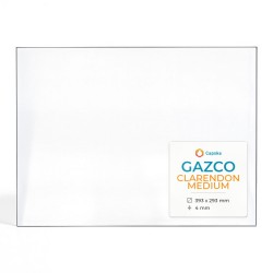 Vetro Gazco CLARENDON MEDIUM - Vetro Rettangolo per stufa a legna