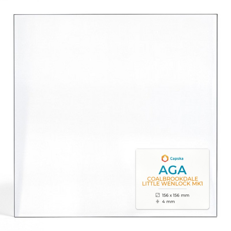 Vitre AGA COALBROOKDALE LITTLE WENLOCK MK1 - Verre Rectangle pour poêle à bois