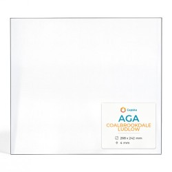 Aga COALBROOKDALE LUDLOW Glass - Rectangular glass panel for wood burning stove