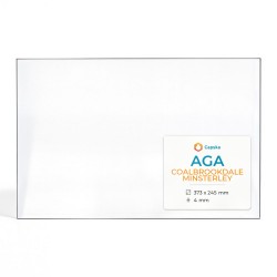 Aga COALBROOKDALE MINSTERLEY Glass - Rectangular glass panel for wood burning stove