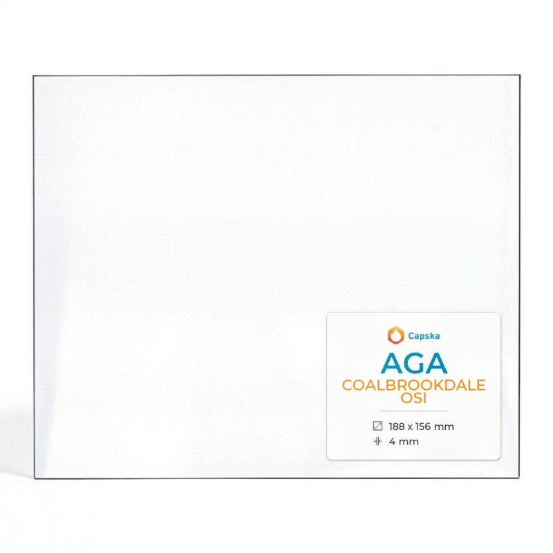 Aga COALBROOKDALE OSI Glas - Rechteck Kaminglas für Kaminofen