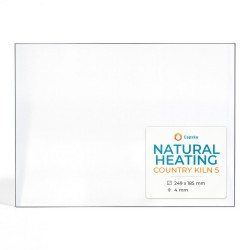Natural Heating COUNTRY KILN 5 Glass - Rectangular glass panel for wood burning stove