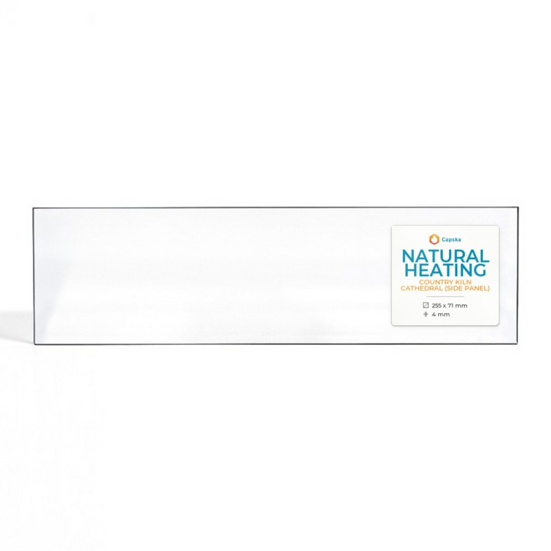 Vitre Natural Heating COUNTRY KILN CATHEDRAL (SIDE PANEL) - Verre Rectangle pour poêle à bois