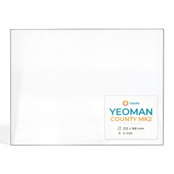 Yeoman COUNTY MK2 Glass - Rectangular glass panel for wood burning stove