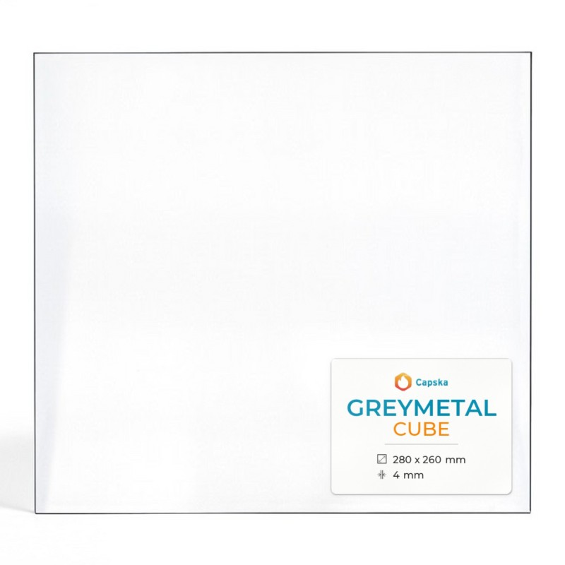 Vetro Greymetal CUBE per stufa a legna