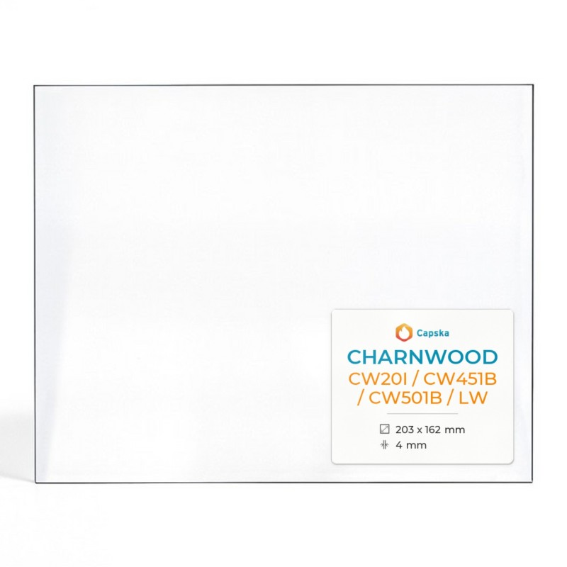 Charnwood Rectangular Glass Panel for Wood Burning Stove