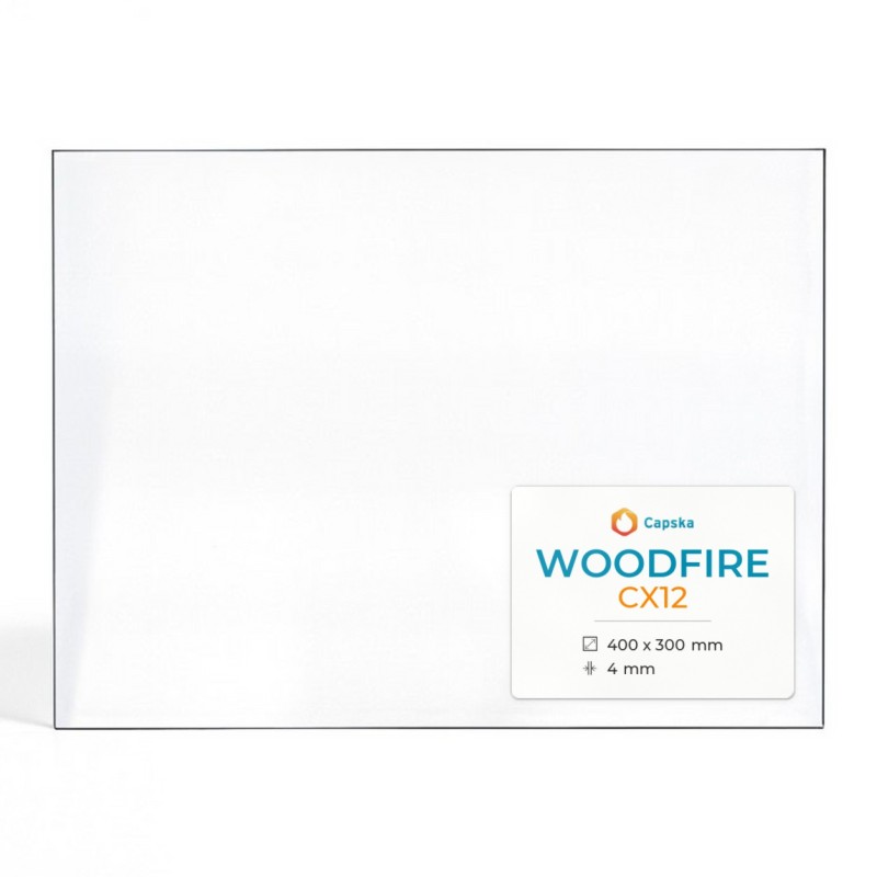 Vetro Woodfire CX12 - Vetro Rettangolo per stufa a legna