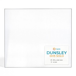 Dunsley DH5 SOLO Glas - Rechteck Kaminglas für Kaminofen