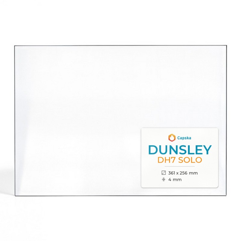 Dunsley DH7 SOLO Glass - Rectangular Panel for Wood Burning Stove