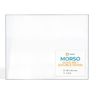 Morso DOVE MK 1 (DOUBLE DOOR) Glas - Rechteck Kaminglas
