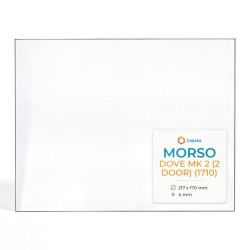 Vitre Morso DOVE MK 2 (2 DOOR) (1710) - Verre Rectangle pour poêle à bois