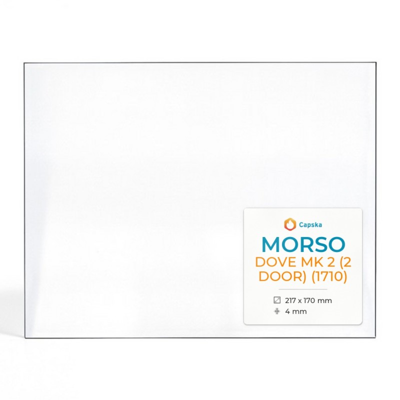 Morso DOVE MK 2 (1710) Glas - Rechteck Kaminglas
