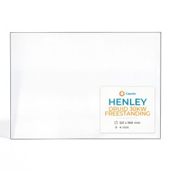 Henley DRUID 30KW FREESTANDING Glass - Rectangular glass panel for wood burning stove