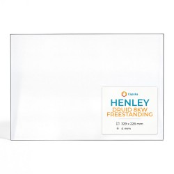 Henley DRUID 8KW FREESTANDING Glas - Rechteck Kaminglas für Kaminofen
