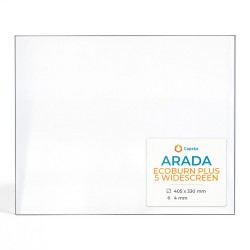 Arada ECOBURN PLUS 5 WIDESCREEN Glass - Rectangular glass panel for wood burning stove