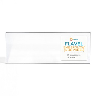 Vitre Flavel EMBERGLOW (SIDE PANEL) - Verre Rectangle pour poêle à bois