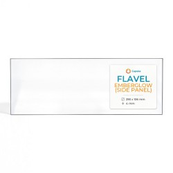 Vitre Flavel EMBERGLOW (SIDE PANEL) - Verre Rectangle pour poêle à bois