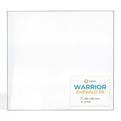 Warrior EMERALD 09 Glas - Rechteck Kaminglas für Kaminofen