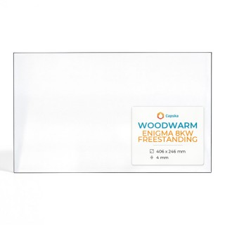 Woodwarm ENIGMA 8KW FREESTANDING Glas - Rechteck Kaminglas für Kaminofen