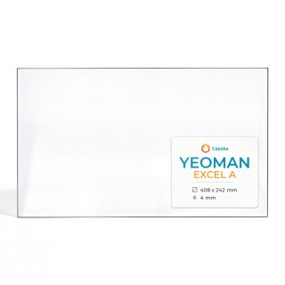 Yeoman EXCEL A Glass Panel - Rectangular for Wood Burning Stove