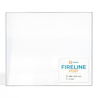 Vitre Fireline FGI5T - Verre Rectangle pour poêle à bois