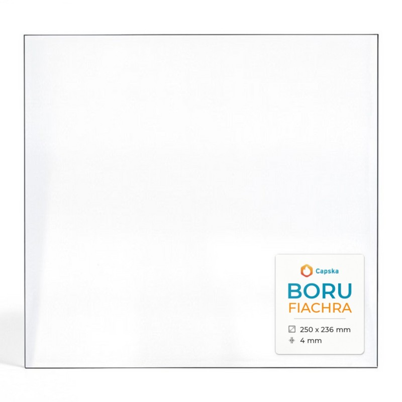 Vitre Boru FIACHRA - Verre Rectangle pour poêle à bois