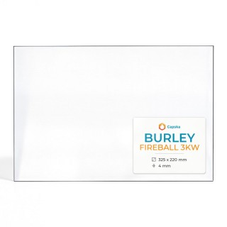 Vitre Burley FIREBALL 3KW - Verre Rectangle pour poêle à bois
