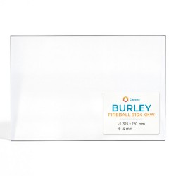 Vitre Burley FIREBALL 9104 4KW - Verre Rectangle pour poêle à bois