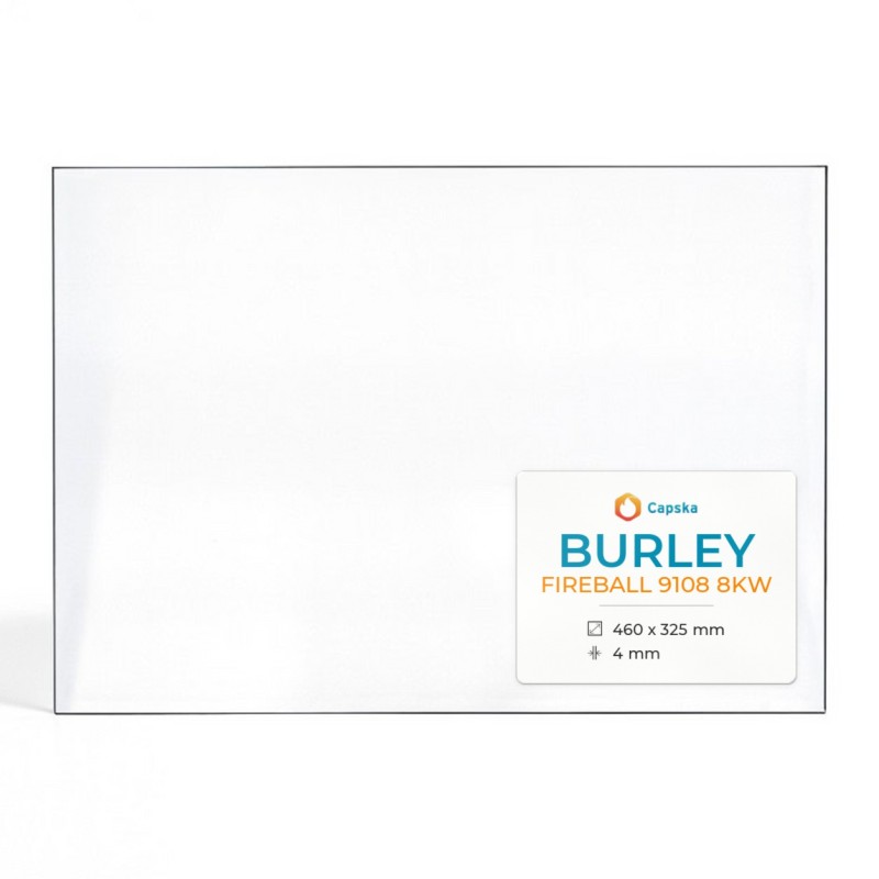 Vitre Burley FIREBALL 9108 8KW - Verre Rectangle pour poêle à bois