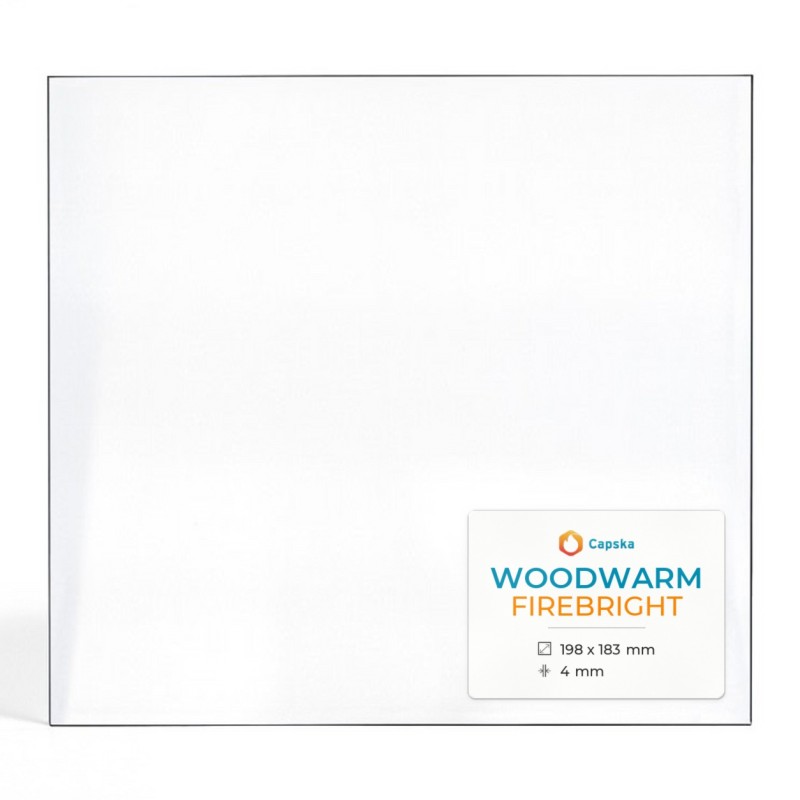 Vitre Woodwarm FIREBRIGHT - Verre Rectangle pour poêle à bois