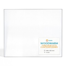 Vetro Woodwarm FIREVIEW ECO CONTEMPORARY - Vetro Rettangolo per stufa a legna
