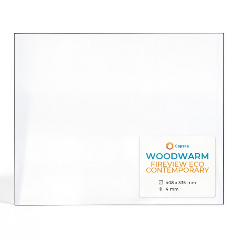Vetro Woodwarm FIREVIEW ECO CONTEMPORARY - Vetro Rettangolo per stufa a legna