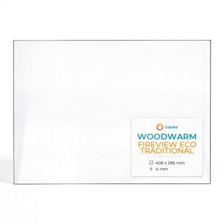 Vitre Woodwarm FIREVIEW ECO TRADITIONAL - Verre Rectangle pour poêle à bois