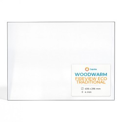Vitre Woodwarm FIREVIEW ECO TRADITIONAL - Verre Rectangle pour poêle à bois