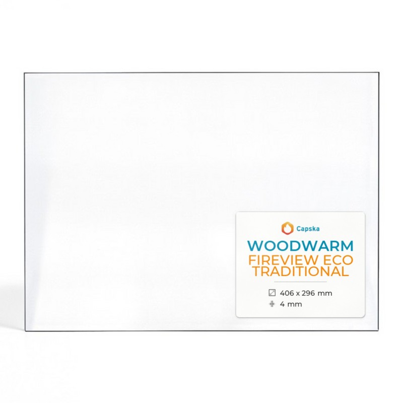 Woodwarm FIREVIEW ECO TRADITIONAL Glass - Rectangular Panel