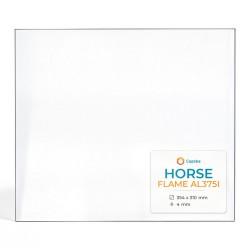 Vitre Horse FLAME AL375I - Verre Rectangle pour poêle à bois
