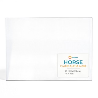Horse FLAME ALPHA AL910 Glass Panel for Wood Burning Stove