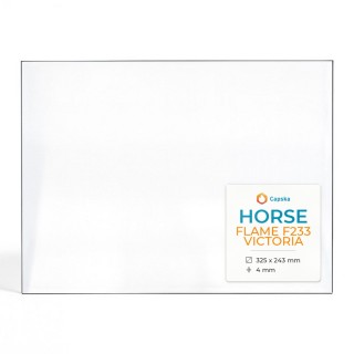 Vitre Horse FLAME F233 VICTORIA - Verre Rectangle pour poêle à bois