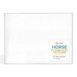 Vitre Horse FLAME F233 VICTORIA - Verre Rectangle pour poêle à bois
