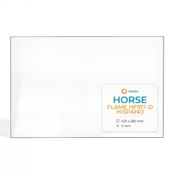 Vitre Horse FLAME HF917-D HISPANO - Verre Rectangle pour poêle à bois