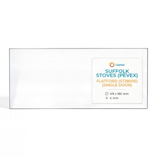 Suffolk Stoves FLATFORD (ST2800S) Glass Panel - Rectangular Shape