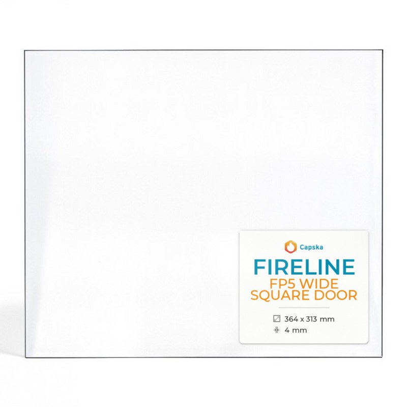 Vitre Fireline FP5 WIDE SQUARE DOOR - Verre Rectangle pour poêle à bois