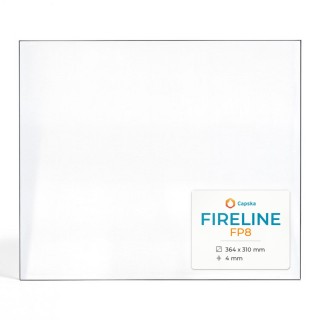 Fireline FP8 Glas - Rechteck Kaminglas für Kaminofen