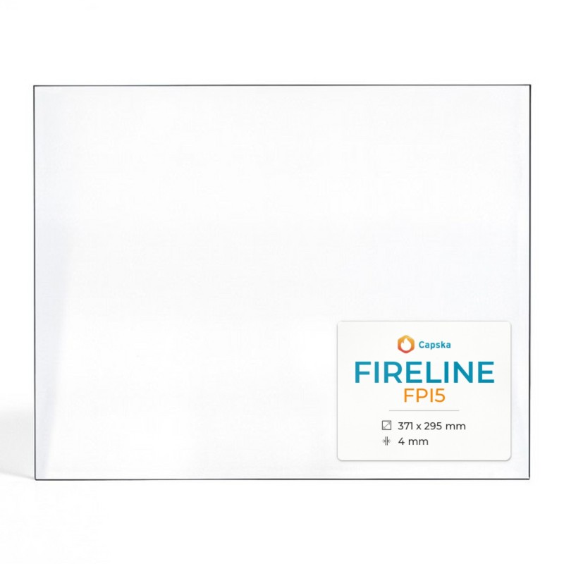 Fireline FPI5 Glass - Rectangular Panel for Wood Burning Stove