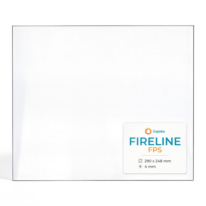 Vetro Fireline FPS - Vetro Rettangolo per stufa a legna